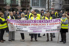 La protesta de los pensionistas, en imágenes