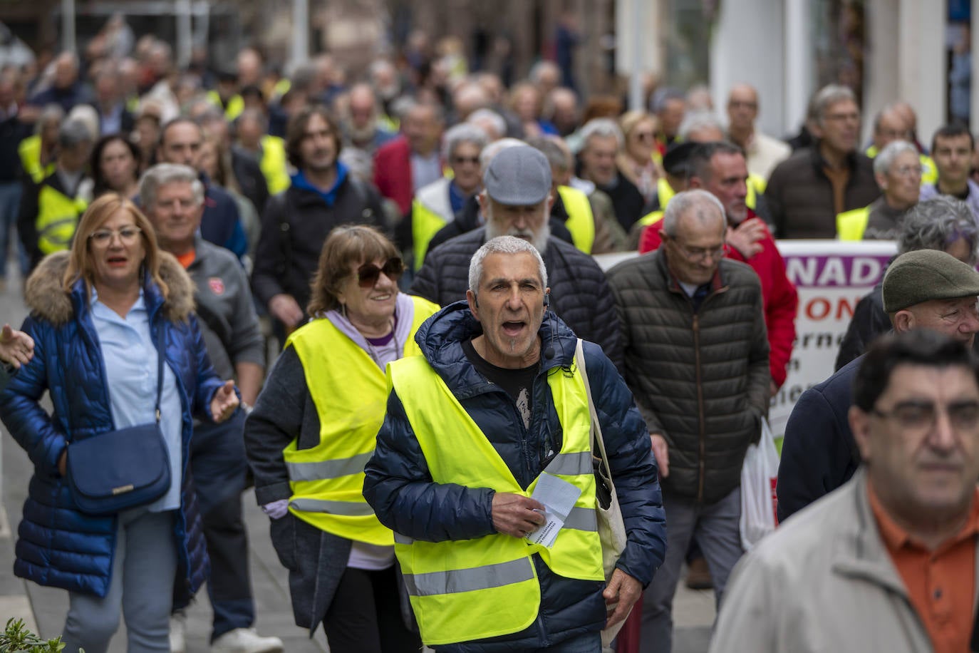 Durante la marcha se corearon diversos eslóganes.