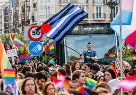 Manifestación del Orgullo, el año pasado en Santander.