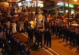 Procesión de «Las Antorchas» celebrada en la noche del sábado.