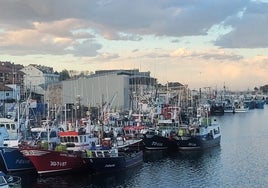 El puerto de San Vicente ha concentrado durante estos días a numerosas pesqueros de otras localidades.