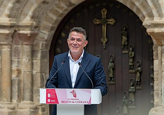 Alejandro Sanz, durante su discurso, tras recibir el premio.