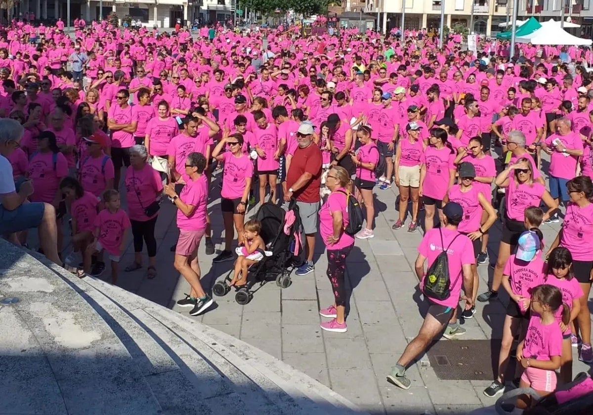 Marcha por el cáncer de mama.