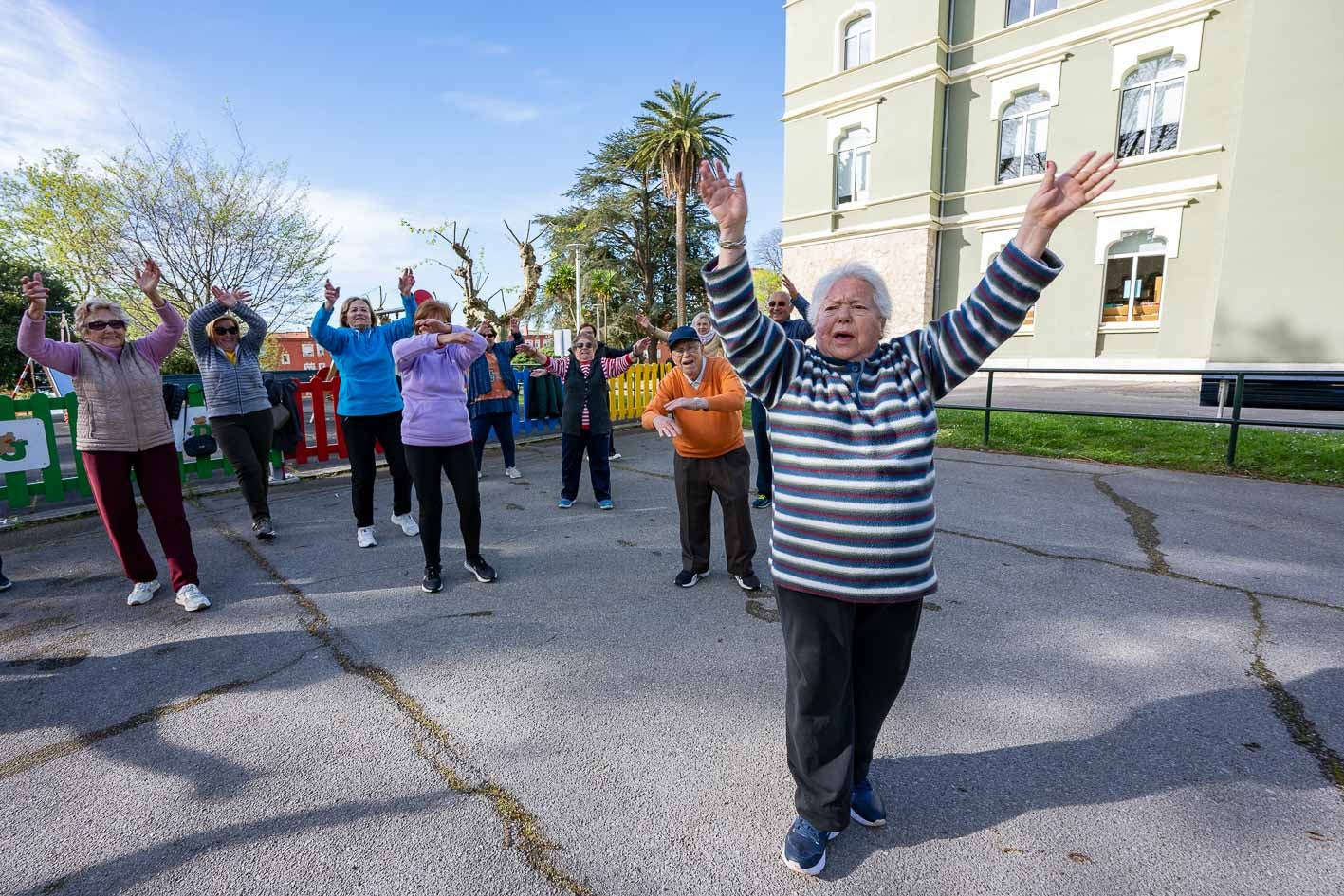 Julia tiene en torno a 30 alumnos, aunque algunos días de la semana son menos porque coincide con otras actividades municipales.