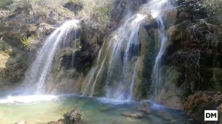 Así baja este abril la Cascada del Tobazo