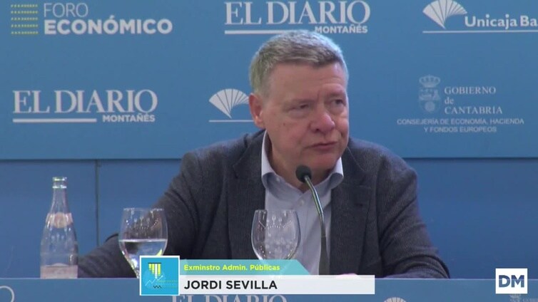 Jordi Sevilla, en el Foro Económico de El Diario Montañés