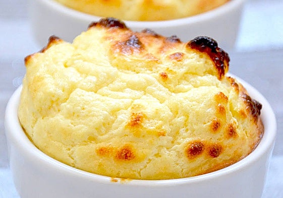 Soufflé de bacalao.