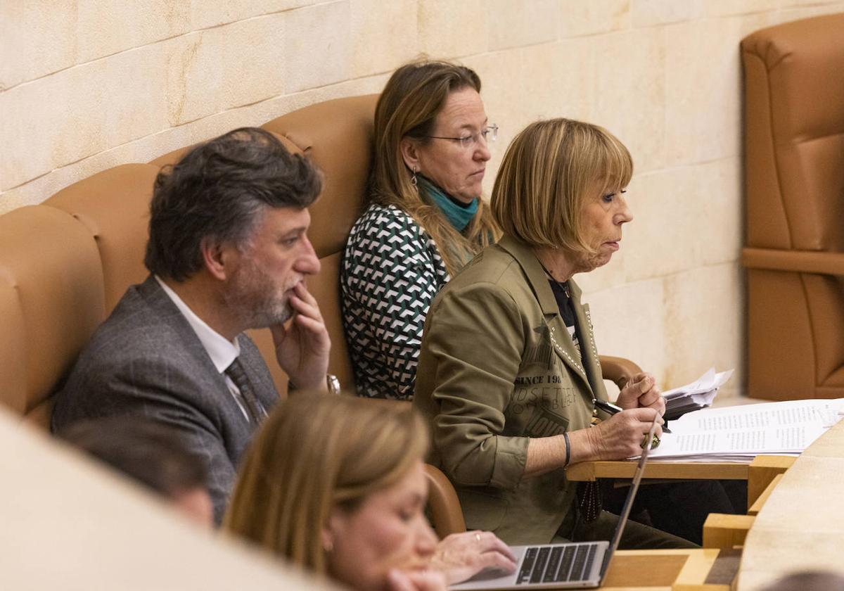 Cristóbal Palacio, Natividad Pérez y Leticia Díaz.