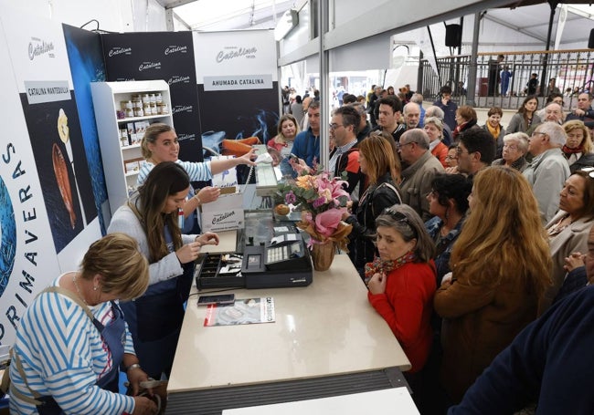 El stand de Conservas Catalina en la feria de la Anchoa.