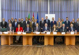 Los rectores de las universidades de España y Portugal en su reunión de Santander.