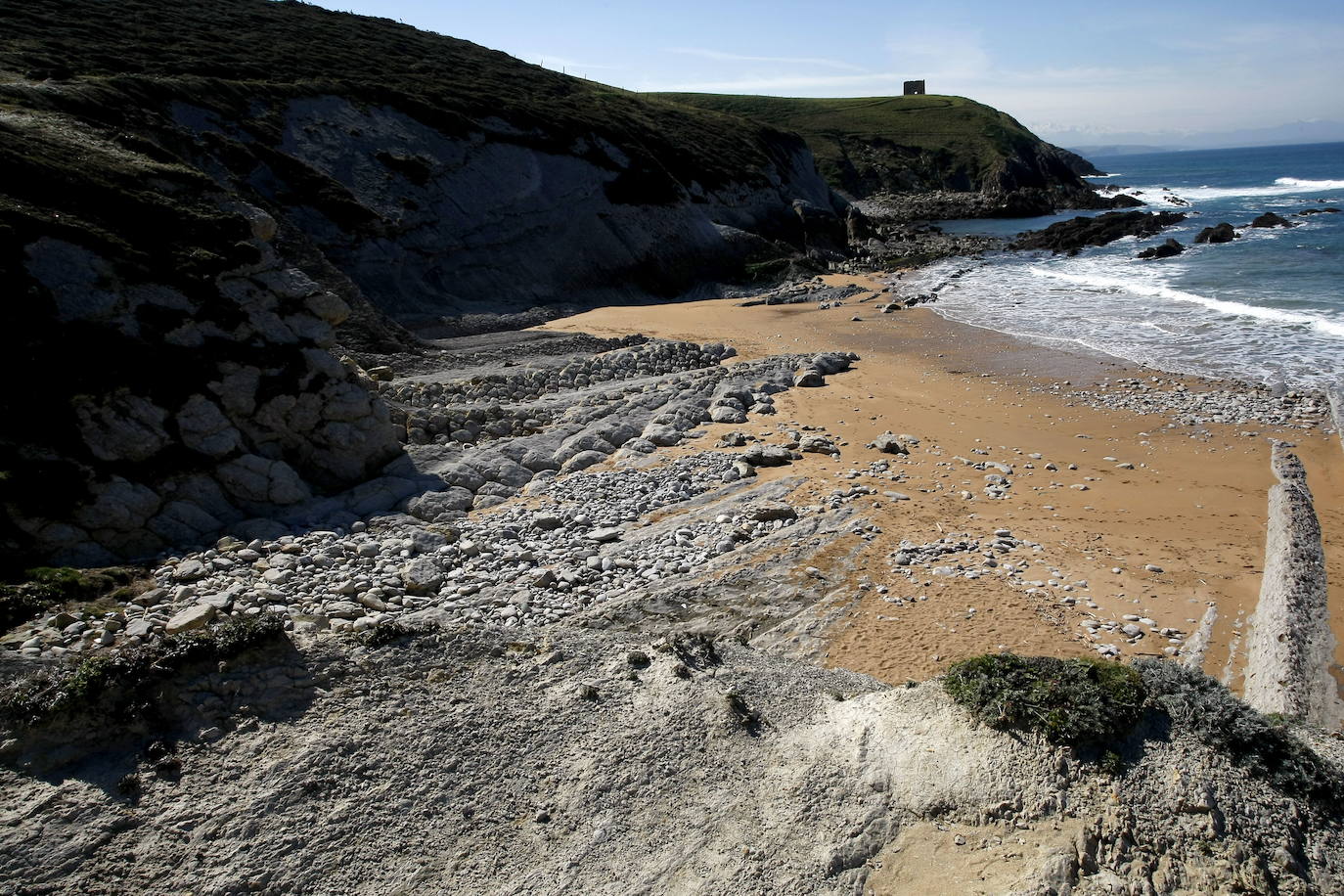 Playa de El Sable en Tagle (Suances).