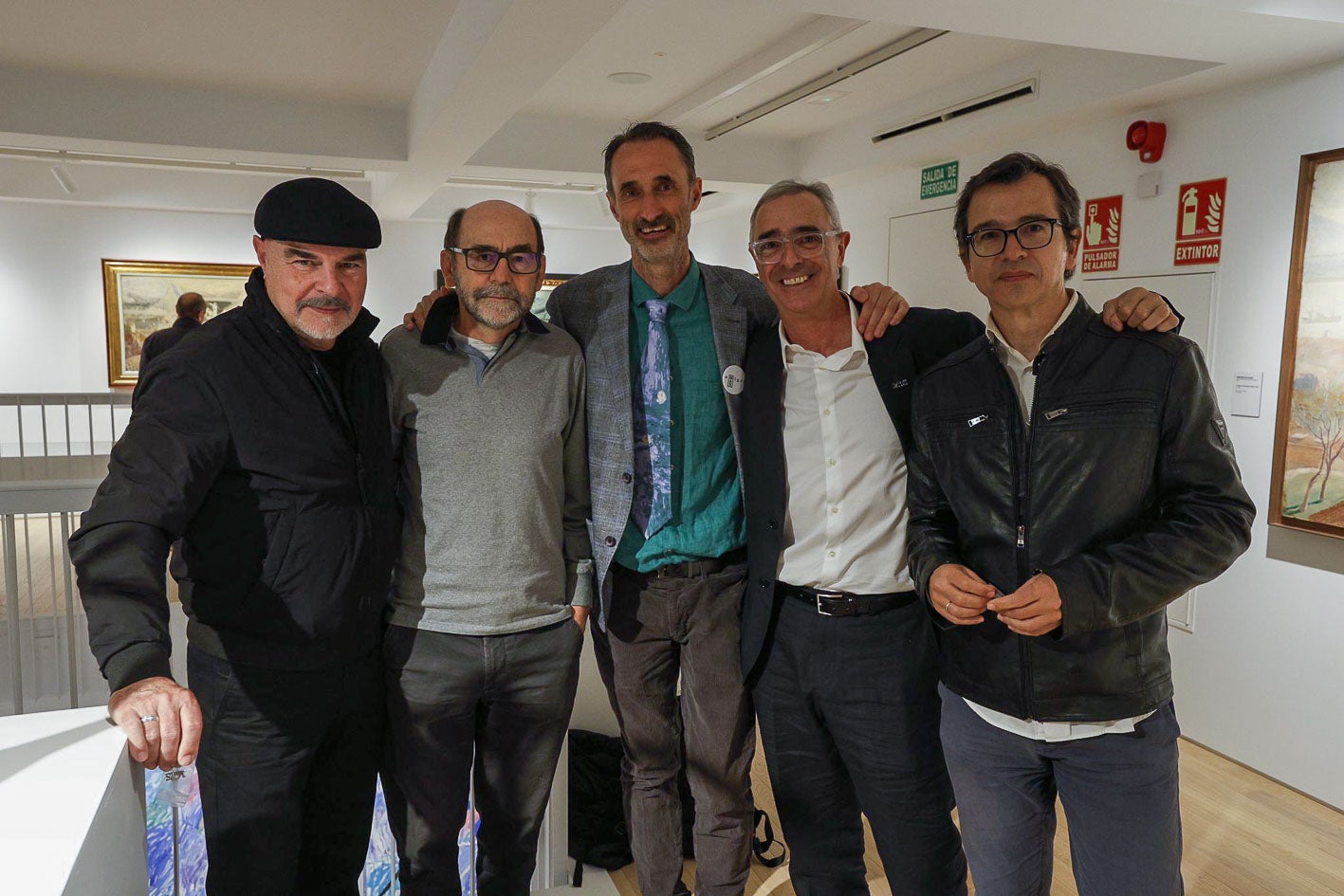 Guido González, Luis Salcines, Domingo de la Lastra, Salvador Carretero y César Torrellas. 