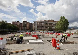 La construcción del aparcamiento en altura de La Carmencita se inició el pasado 2 de abril.