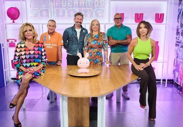 Lydia Lozano, Víctor Sandoval, David Valldeperas, Belén Esteban, Kiko Matamoros y María Patiño.