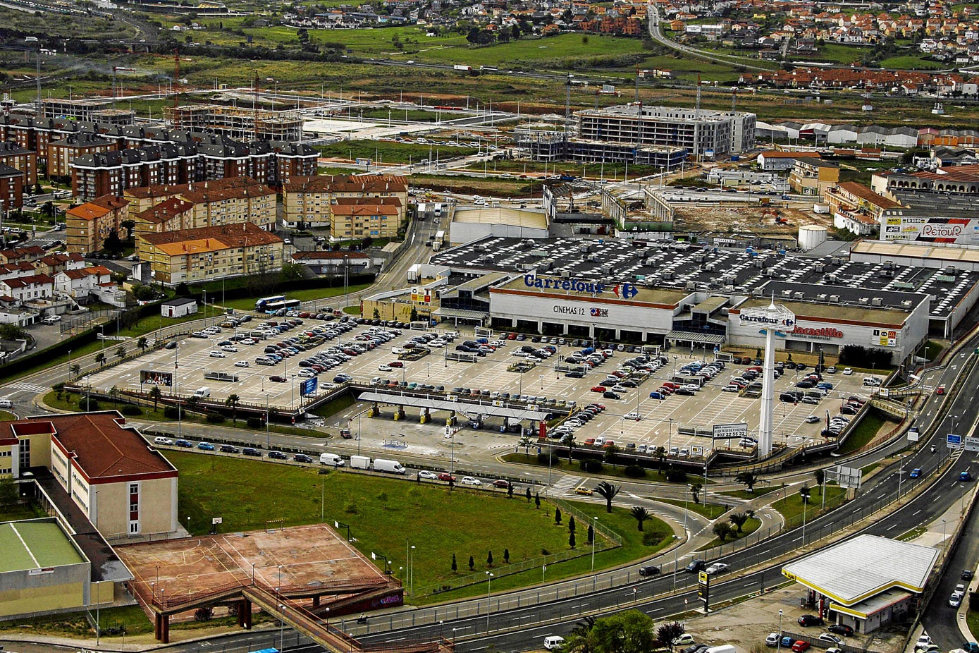 Imagen aérea del edificio antes de que llegase Yelmo.