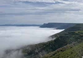 Mar de nubes en Valderredible