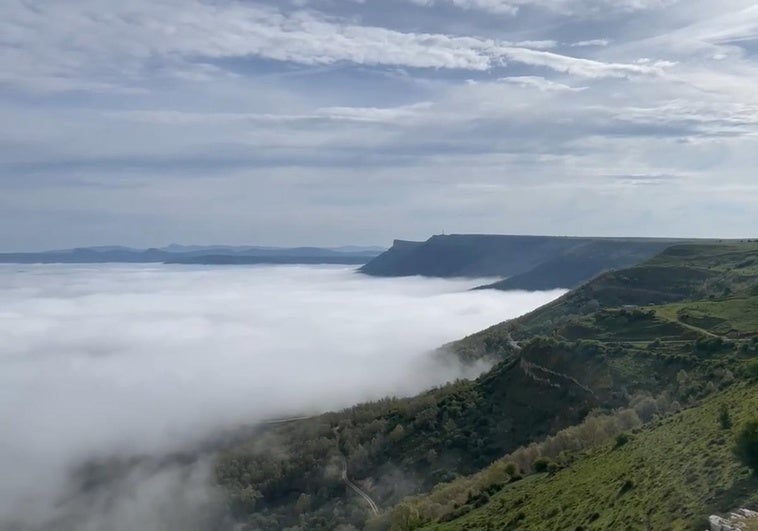 Mar de nubes en Valderredible