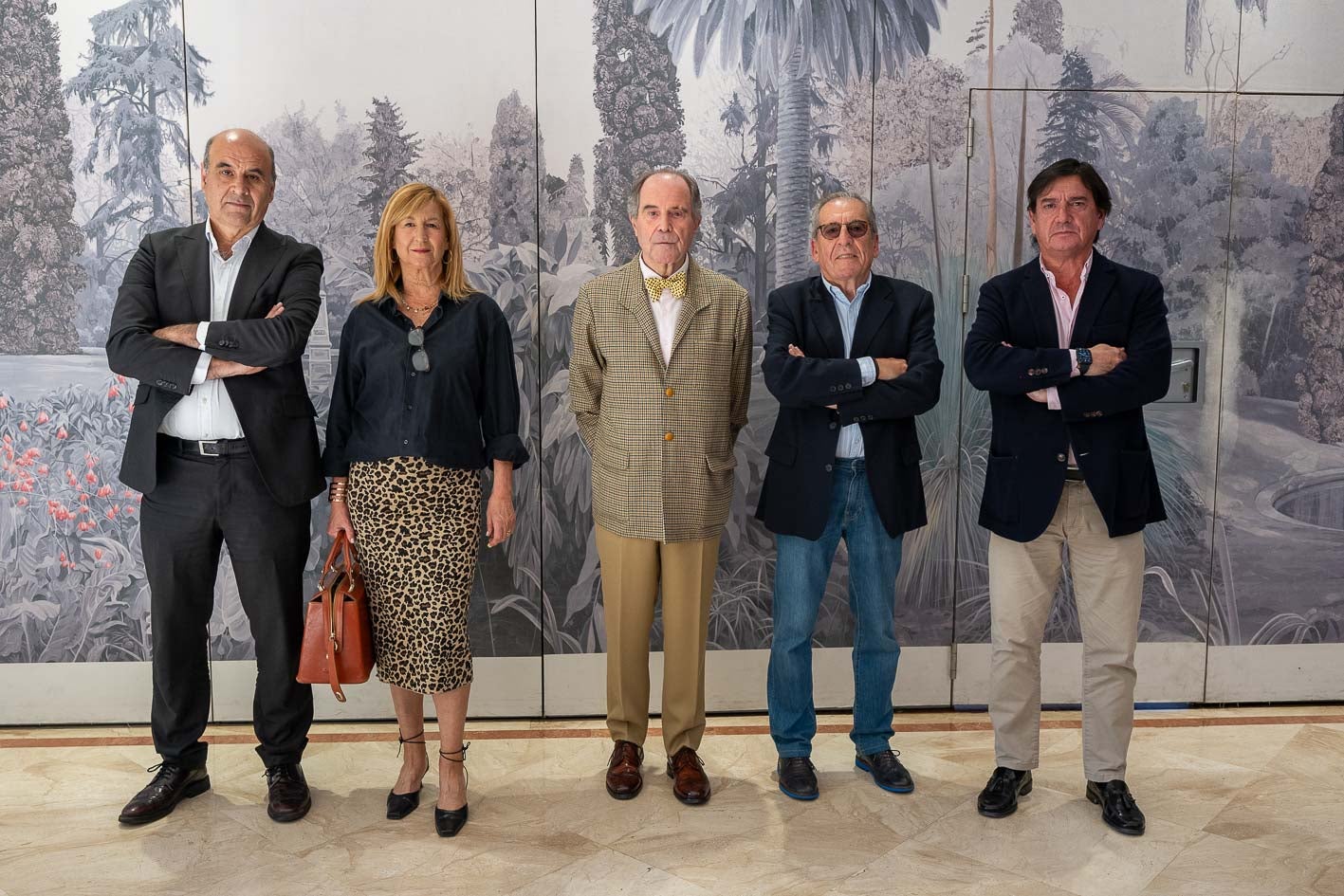 Justino Sánchez, Ana Cabrero, Alfonso del Amo, Víctor Gijón y Julio Cabrero.