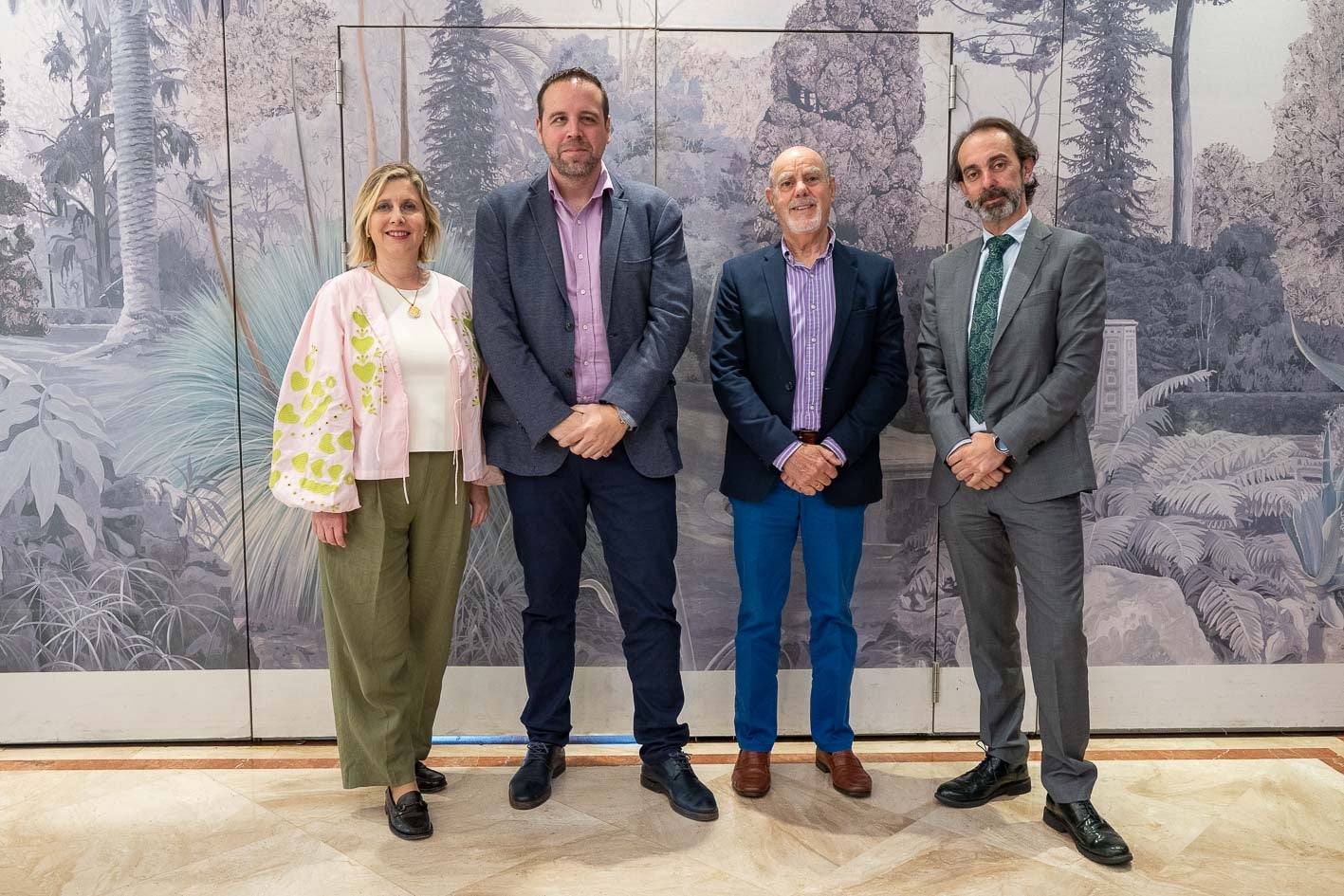 Amparo Portilla, David Vázquez, José Villaverde y Carlos Gallego.