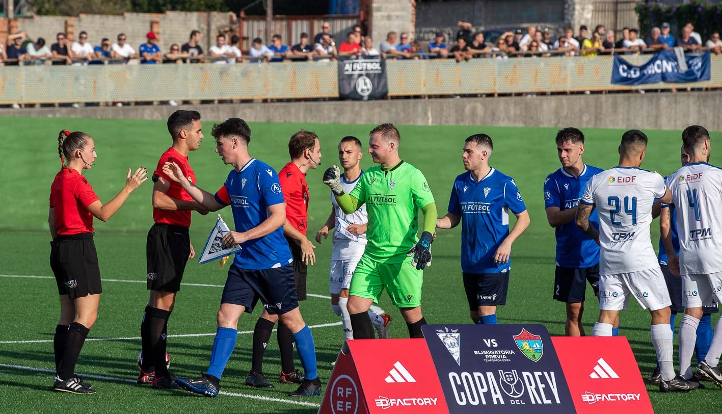 El Monte, en una ronda previa de Copa del Rey ante el Boiro