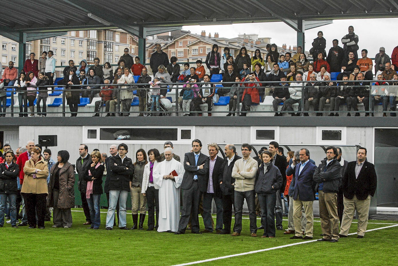 Inauguación del nuevo campo en la bajada de San Juan en 2008 con Íñigo de la Serna como alcalde