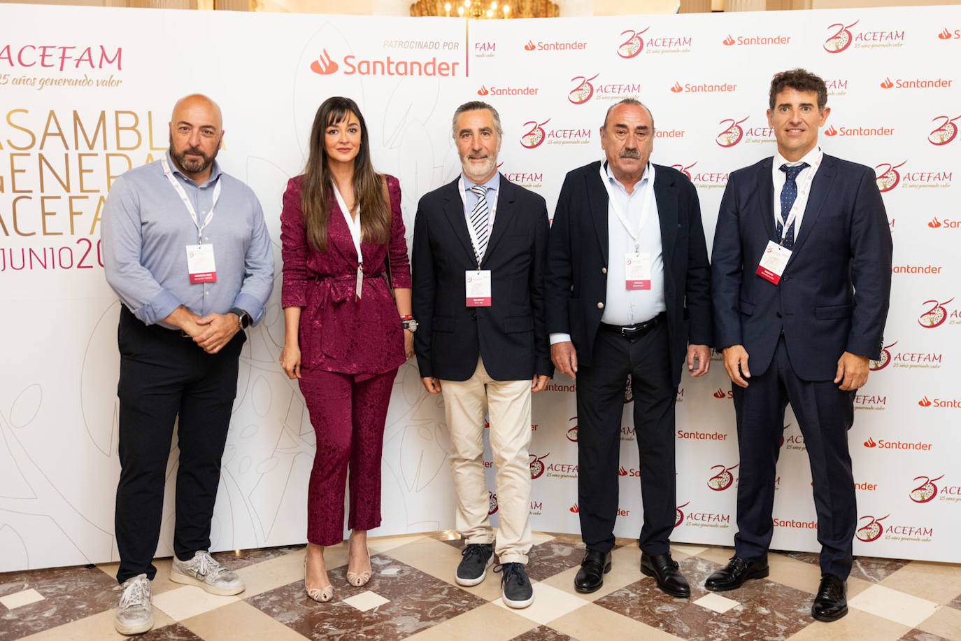 Julio Gutiérrez, Rebeca Gómez, Jaime Rodríguez, Javier López y Emérito Astuy.