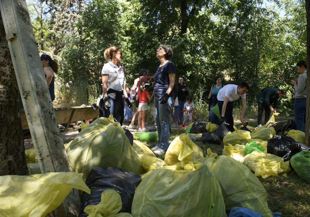 Imagen principal - Imagenes de la basuraleza encontrada.