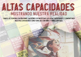 Cartel de la charla sobre altas capacidades.