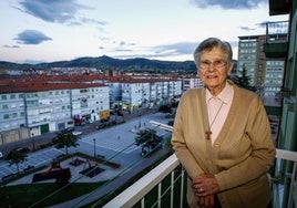 Nieves González en el Barrio Covadonga, donde falleció.