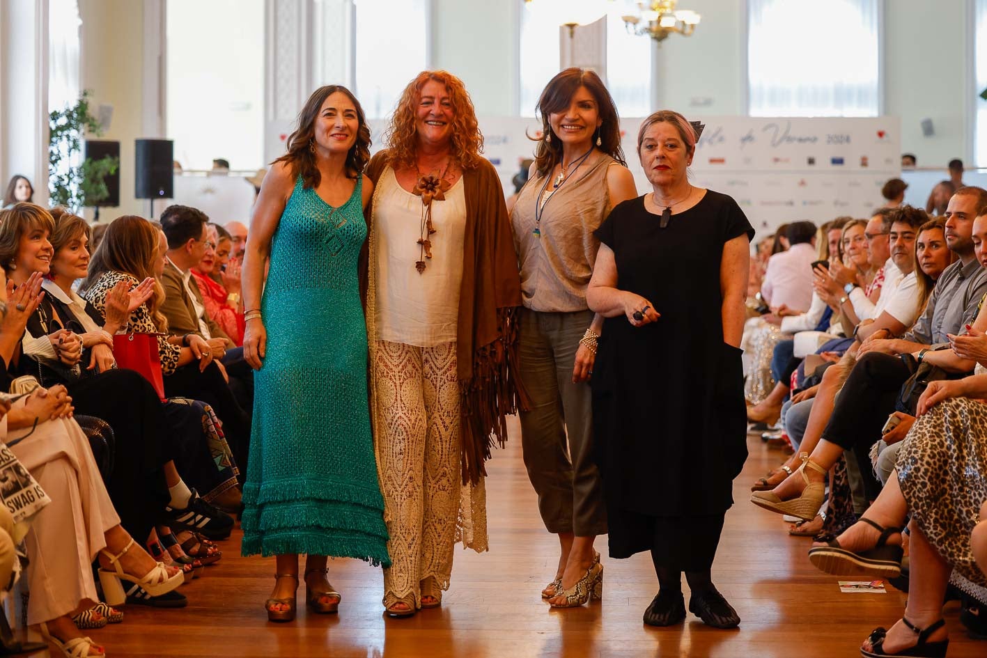 Salndra Alonso (izquierda), Amada Lois, Claudia Aráuz y María José Pereda de Castro.