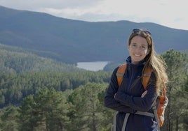 Sara Fortuna, durante el rodaje de uno de sus cortometrajes en Las Hurdes.