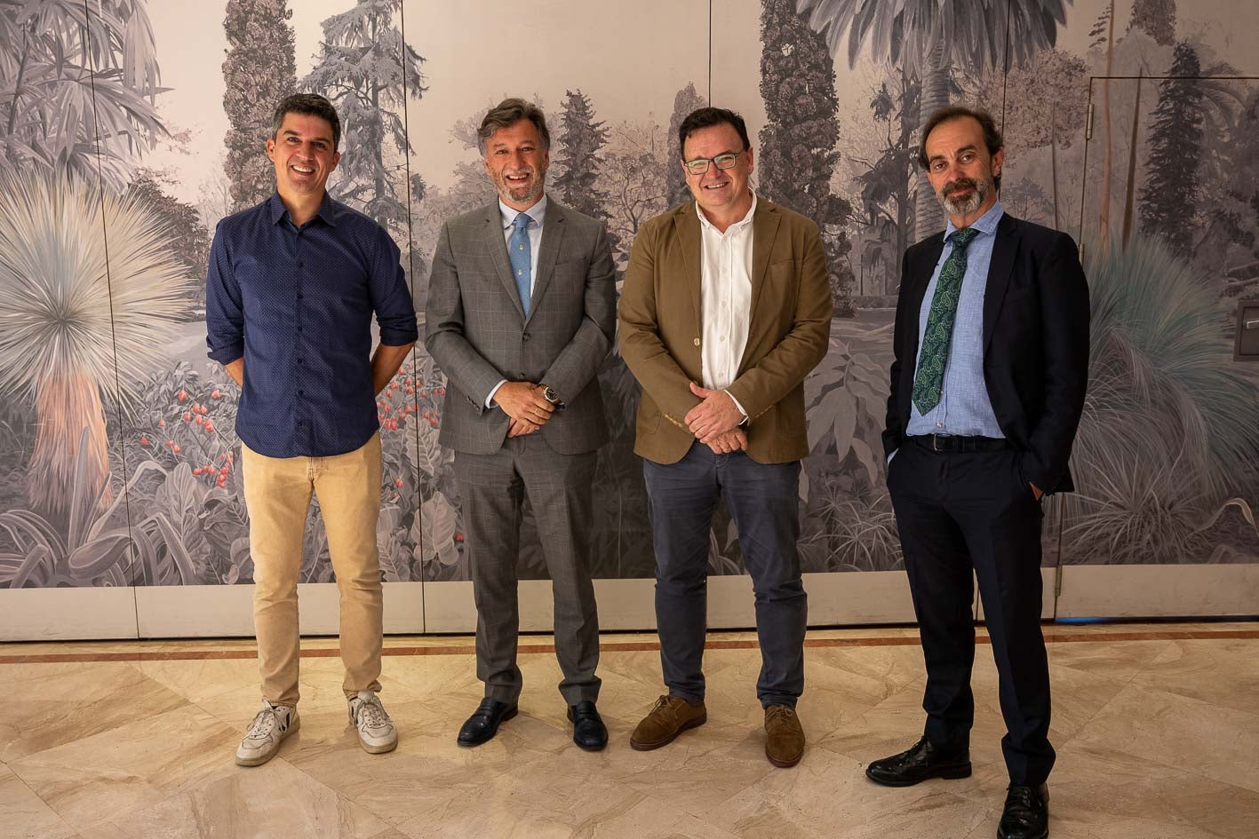 Daniel Fernández. Cristóbal Palacio. Rosendo Ruiz y Carlos Gallego. 