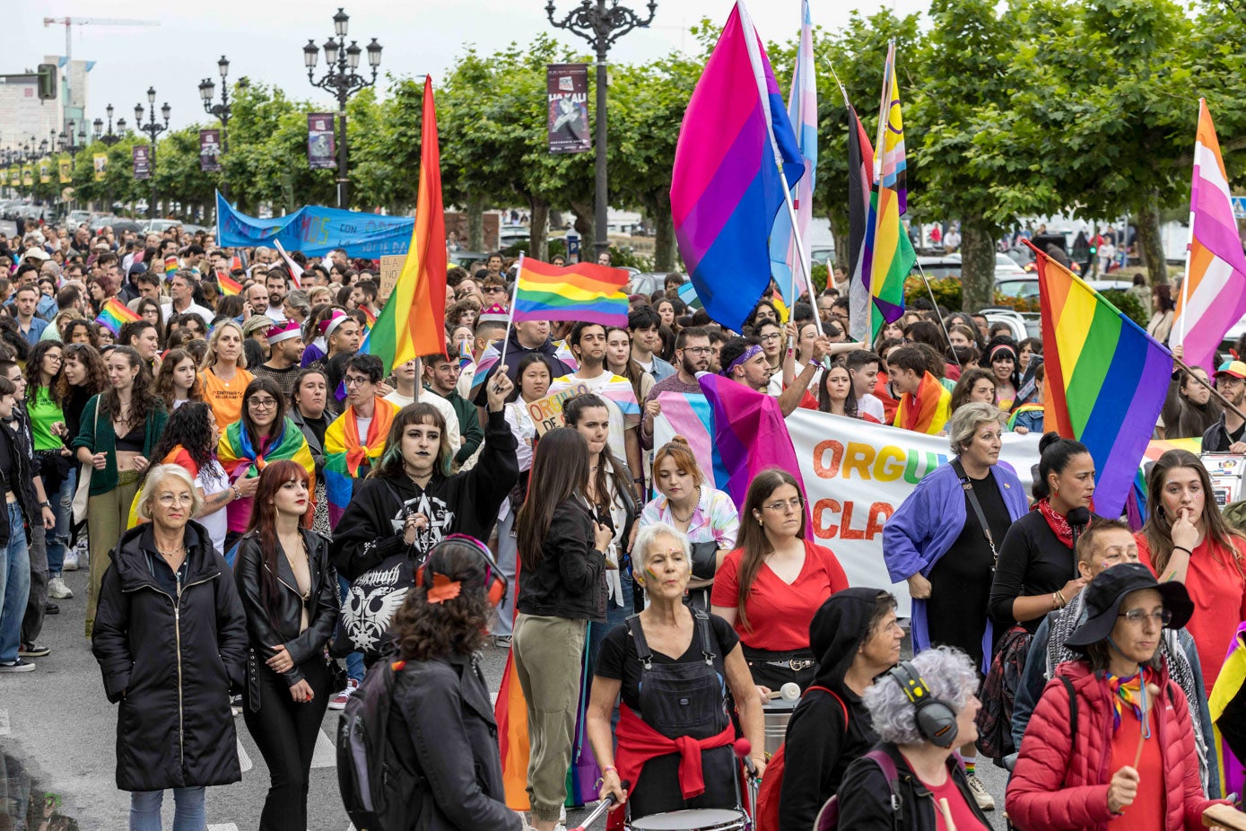 La marcha duró casi dos horas.