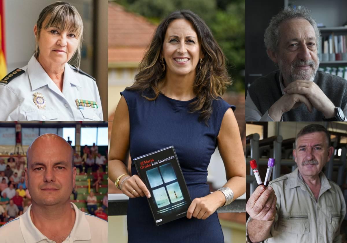 Alberto Ruiz, Carmen Martínez, Santiago Borragán, María Oruña y Jesús Salmón, galardonados de este año.