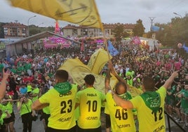 Sarón celebró la concentración de peñas por primera vez en las fiestas del Socorro.