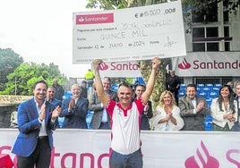 Óscar González ganó ayer en Polanco su décimo Torneo del Banco Santander.