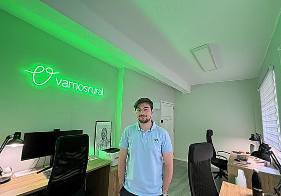 Jose Manuel Colsa, CEO de Vamos Rural, en sus oficinas en Santander.