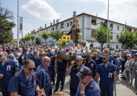 Procesión de la Virgen del Carmen en Santander el año pasado