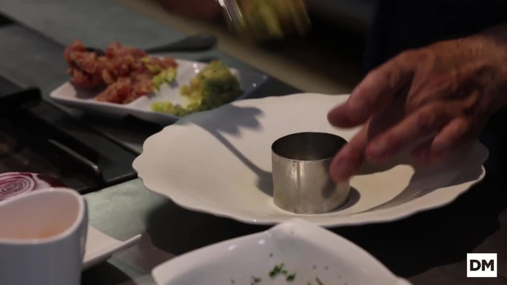 Salmorejo, atún rojo y guacamole
