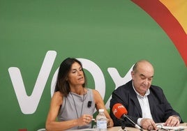 Laura Velasco y Emilio del Valle durante la rueda de prensa de este viernes.