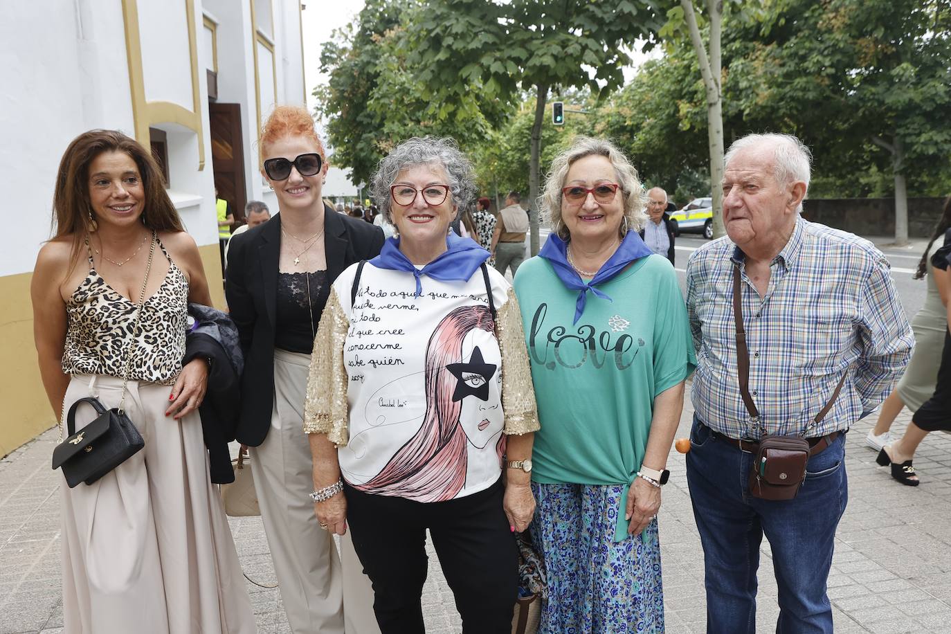 María Díez, Loles López, Alegría García, Mini Gómez y Joaquín Chaparro.