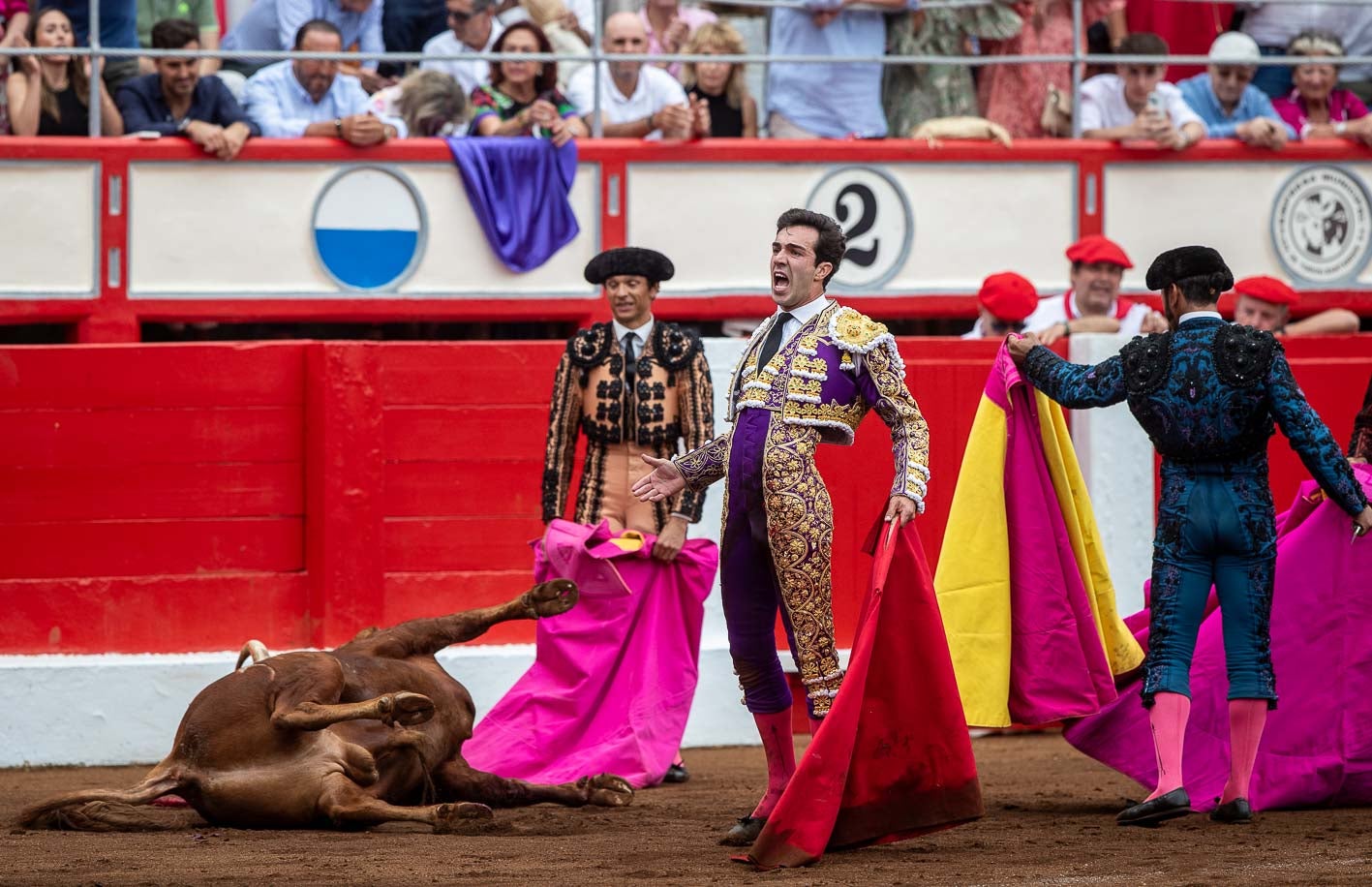 Tomás Rufo tras doblar el tercero de la tarde