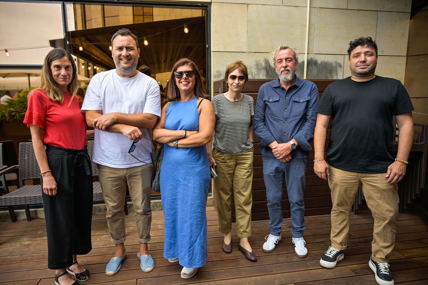 Mónica Aira, Eduardo de la Hera, Henar Scheilch, Ana Sánchez, Rafael Álvarez y Pablo Izquierdo.