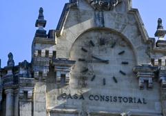 El reloj del Ayuntamiento