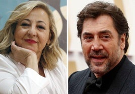 Carmen Machi y Javier Bardem, actores.