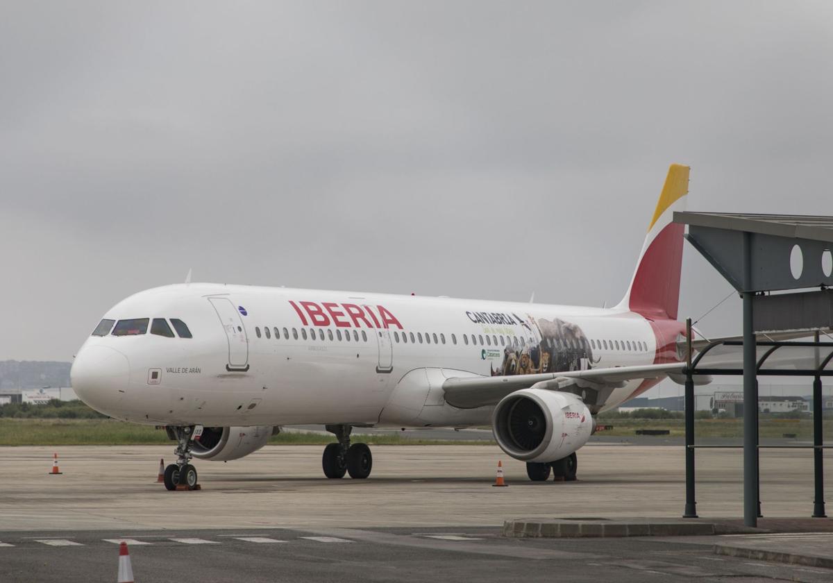 Imagen de archivo de un avión de Iberia.