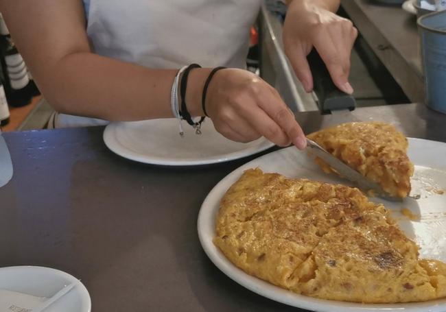 La tortilla de Casimira, todo un reclamo.