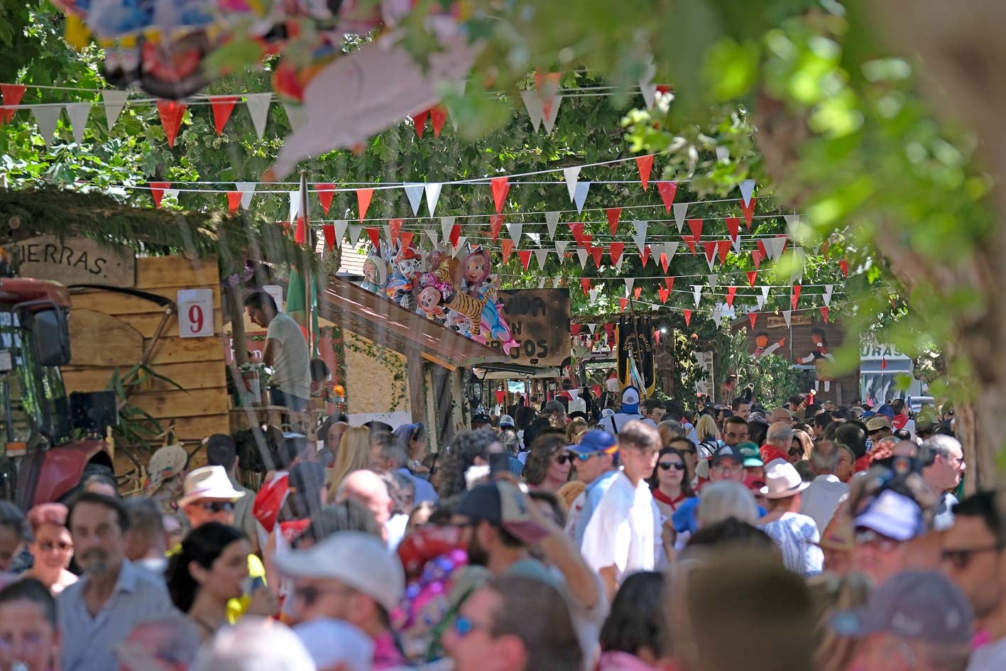 Cientos de personas desafiaron el calor para acudir a la fiesta.