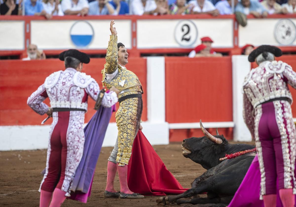 Morante de la Puebla, triunfador de la feria de Santiago 2024, durante la tarde que toreó en Cuatro Caminos el pasado 23 de julio.