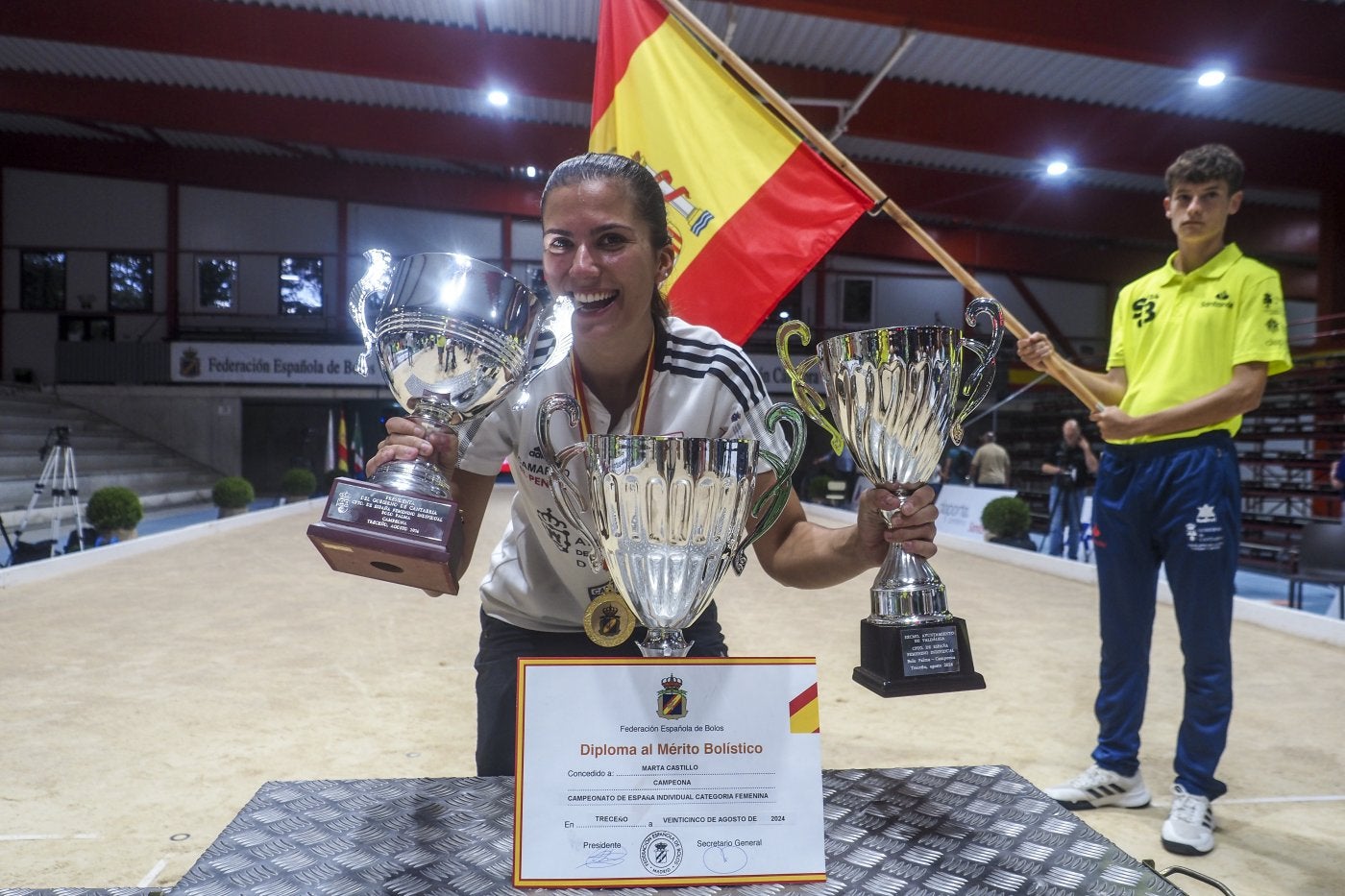 Marta Castillo ganó ayer en Treceño su primer título de campeona de España.